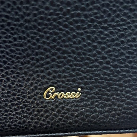 Leopard Bow Black Handbag with Shoulder Strap - Picture 2 of 7